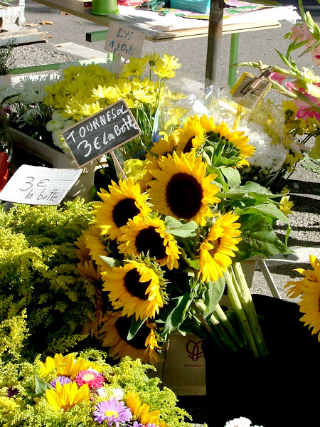 Sunflowers at the market